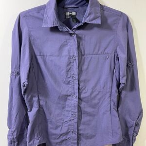 REI Convertible Long Sleeve Camp Shirt UPF 30+